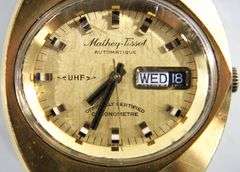Vintage Mathey-Tissot Yellow Gold Watch