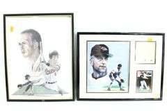 Cal Ripken Memorabilia Includes - Press Plate from The Baltimore Sun Sept.7 1995, Signed Pencil Drawing 1867 of 2131, Large Framed "First Hit" 1981 and more