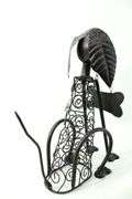 Wobble Head "Welcome" Dog Metal Art figurine.