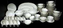 Rosenthal Germany "Thomas" Vintage Fluted and gold Trim Tableware.