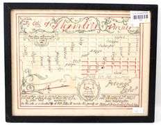 1748 Map of the City of Alexandria Virginia | The 84 Original Lots Surveyed by George Washington - Reproduction
