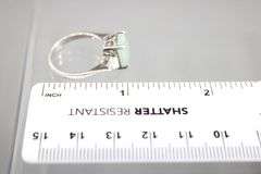 Sterling Silver Chrysoprase Ring, size 7.