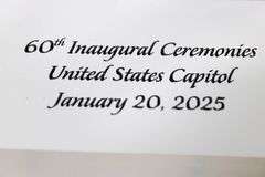 Inaugural Ceremonies January 2025 Collector Ephemera