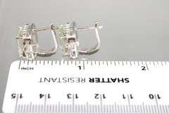 Aquamarine (tested) and Sterling Silver Earrings.