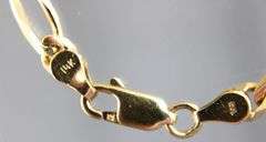 14 KT Gold Figaro Necklace, 20".    (16.06 gm), with COA