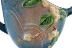 Roseville Snowberry Branches Art Pottery Vase.