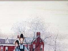 P. Buckley Moss "Fruit of the Valley" signed and numbered 465/1000 print, - framed 26" x 26"