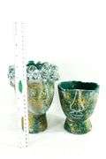 Stone Cement Head Vase &  Plant Flower Pot.