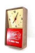 Miller High Life Beer "It's Miller Time" Advertising Bar / Wall Clock.  14x8