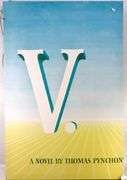 "V." by Thomas Pynchon - Book Promo Poster - 42 x 28 BACK WALL
