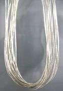 Multi strand liquid Sterling Silver Necklace with Sterling findings.