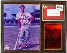St. Louis Cardinals Stan Musial "Stan the Man" Signed H.O.F. 1969 Career Statistics Plaque.
