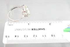 Aquamarine (tested) and Sterling Silver Ring, size 9.