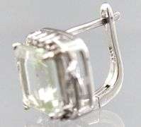 Aquamarine (tested) and Sterling Silver Earrings.