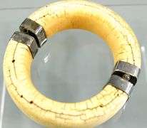 Vintage hinged Bangle Bracelet with pin closure.