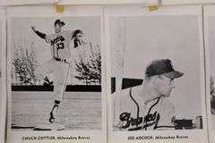 14 Player Photo Cards for the Milwaukee Braves. 1958-1960.