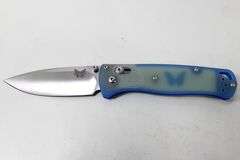 Bench-Made custom Knife , Model 535-3 Bugout . With pouch and box , never used or resharpened
