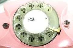Vintage Pink Rotary Dial Princess Phone - ITT Landline.
