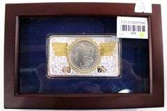 1878 Morgan silver dollar first year of issue tribute in case