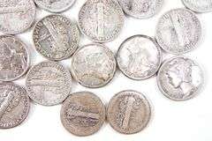 53 Mercury Silver Dimes. 1917-1945