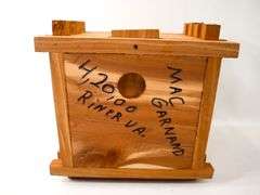Signed - Mac Garnand Riner VA Rustic Primitive Log Cabin Still Banks