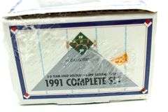 Fleer '91 Baseball Card Sealed Box and Baseball 1991 Edition Baseball Cards and 3-D Hologram Cards