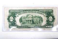 1928 Red Seal $2 United States Notes. Mixed Series.  Marked 'Low Grade Circulated'. 20 items