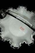 Fenton Glass - Silver Crest Ruffled Edge Milk Glass Art Glass Basket, Vases, and More