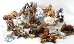Vintage Masterpiece Porcelain by "HOMCO" Figurines.  Deer, Tiger, Rabbits, Horse, Raccoon & More.