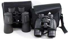 Binoculars with Case by Minolta and Nikon - Two Pair