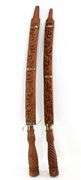Traditional Thai Dha Swords with Intricately Carved Sheaths - Pair