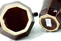 Vintage '70s Brown Ceramic Dinnerware