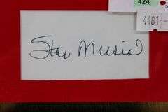 St. Louis Cardinals Stan Musial "Stan the Man" Signed H.O.F. 1969 Career Statistics Plaque.