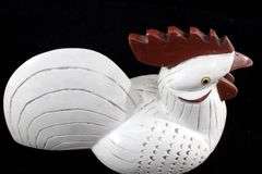Folk Art "Rooster" Trinket Box with Lid