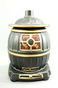 McCoy Pottery Cookie Jars with Lids - Vintage Cook Stove and Wood Stove