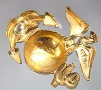 WWII Gemsco Marine Corps cover Pin