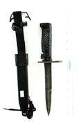 US Military M6 Aerial  Bayonet for the M14 rifle , with 8448476 ( m7 ) scabbard