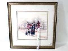 P. Buckley Moss "Fruit of the Valley" signed and numbered 465/1000 print, - framed 26" x 26"