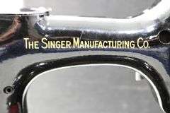 1930s/1940s Singer Featherweight. Serial number AF080436. Catalog 3-110 | 700 Black & Gold Sewing Machine with Case, Manual, and Accessories - Consignor contributes last serviced 7/16/2025 "Works Great"