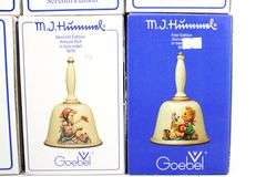 Goebel W. Germany / Germany Annual 1978 to 1988 Editions Handcrafted Porcelain Bells