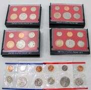 United States 1982 Proof sets , ( 4x ) and 1988 uncirculated  set 5 items