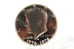 1921 "P" Morgan Silver Dollar , two kennedy half dollars and a washington bicentenial quarter , 4 items