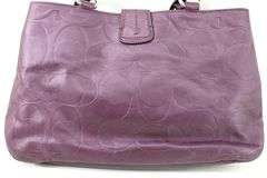COACH Signature Logo Shoulder Tote Handbag with Wallet.