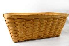 Longaberger Signed and Dated Handcrafted Baskets one with Liner