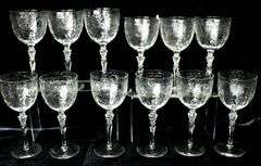 Shasta by Rock Sharpe Glass Wine Glasses with Lenox Storage Case.