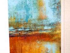 "Landscape" print, framed 33"  x 21"