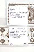 1900's Hailey Ola Coal Company Indian Territory Notes.  5 Cents & $1.