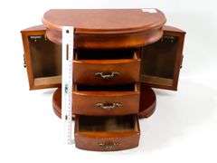 Jewelry Chest with Lift-Top Mirror