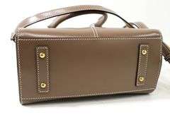 Dooney & Bourke Taupe Jayne Satchel Handbag.