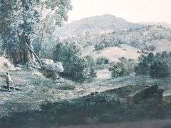 Maxfield Parrish "Evening" vintage print, framed 36" x 40"
